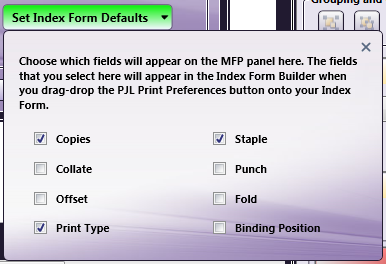 Choose fields