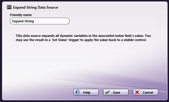 Expand String Data Source