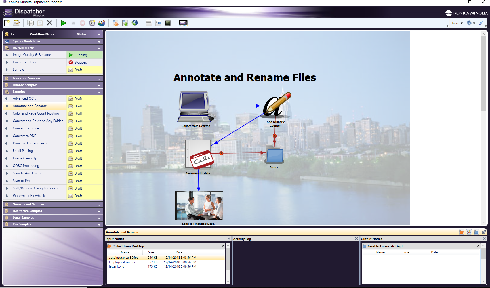 Main Application Screen