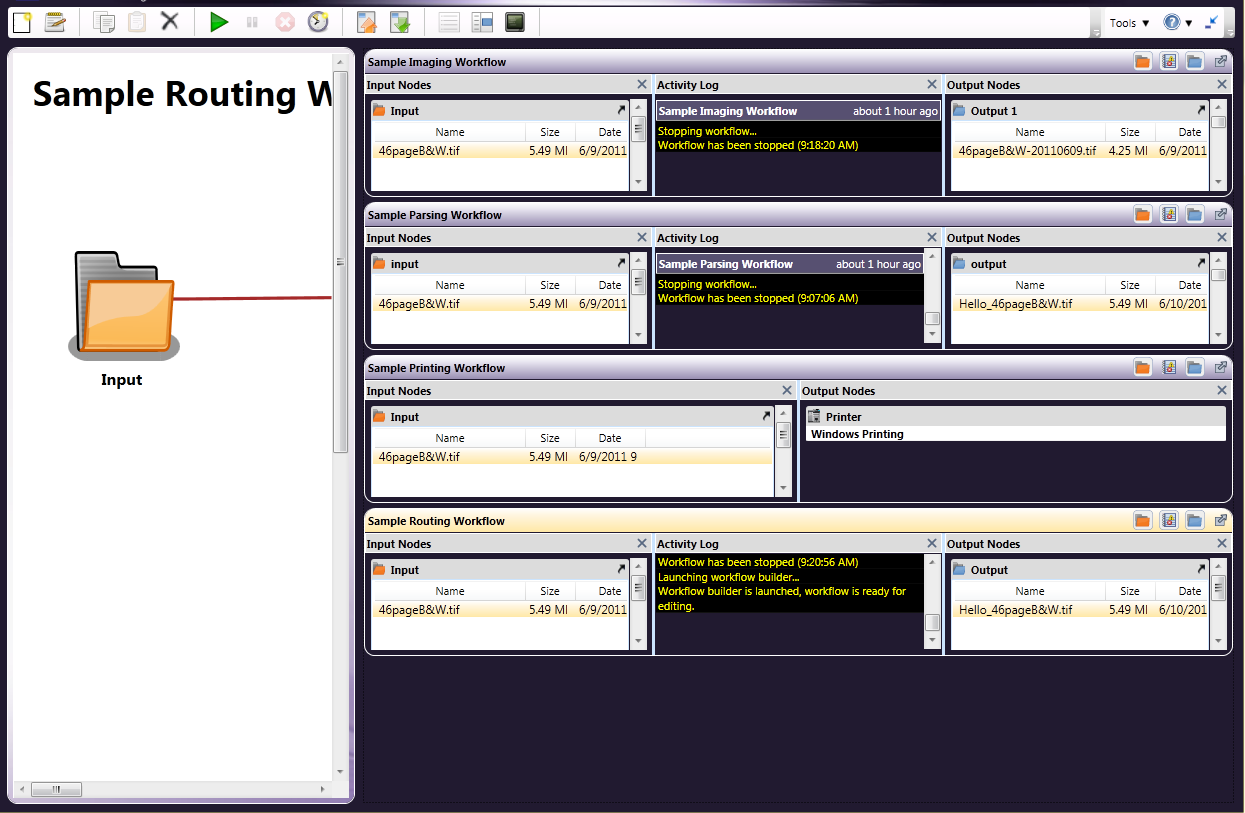 Activity Log