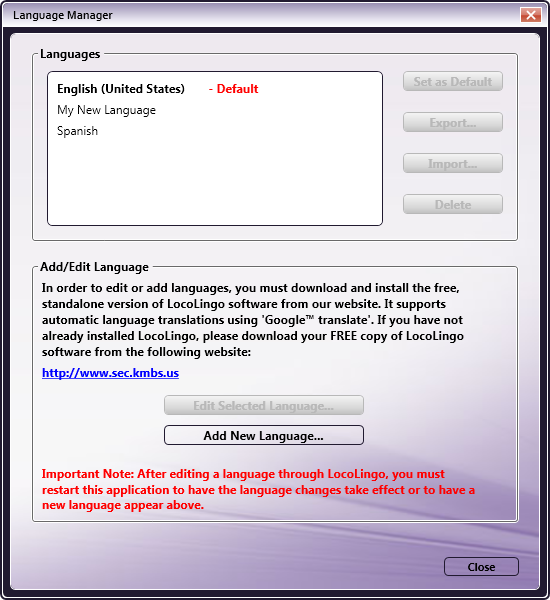 language