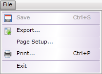 File menu
