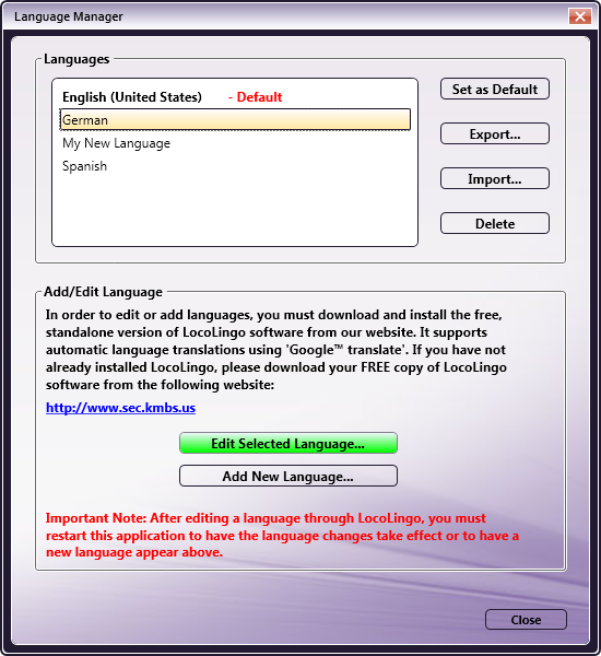 Langugage