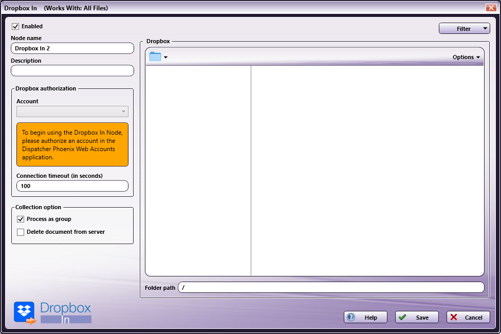 Dropbox In Configuration