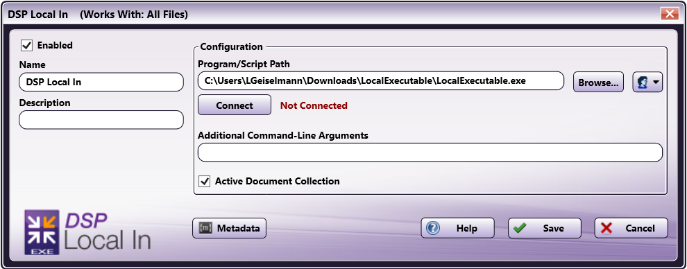 DSP Local In Node Folder Location