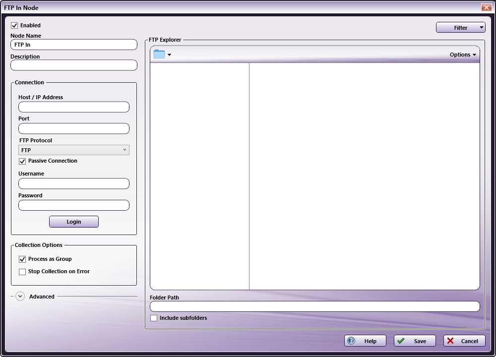 FTP In Configuration