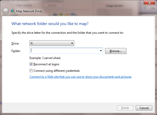 Map Network Drive