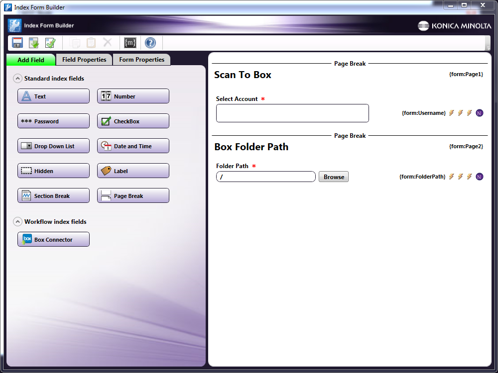 Box Index Form