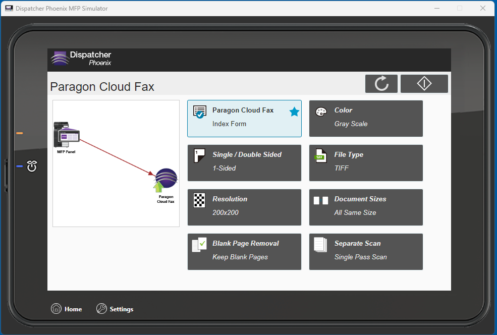 Paragon Cloud Fax at MFP