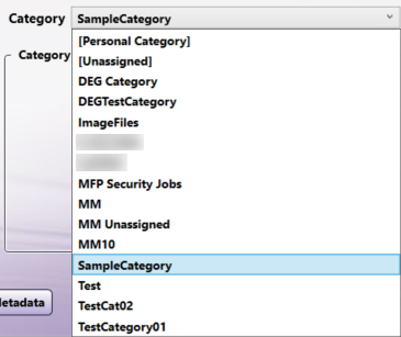 Category Dropdown