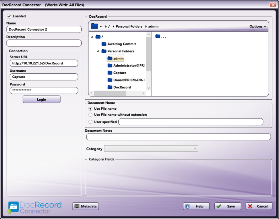 DocRecord Connector