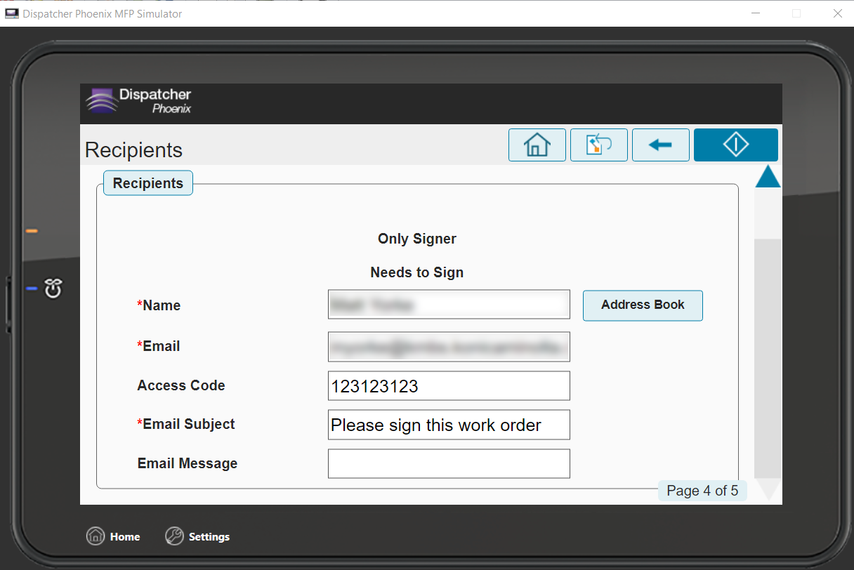 DocuSign Node at MFP