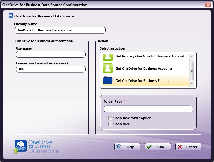 Get OneDrive for Business Folders