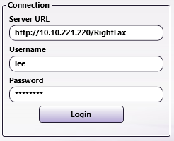 RightFax Connector Node Connection