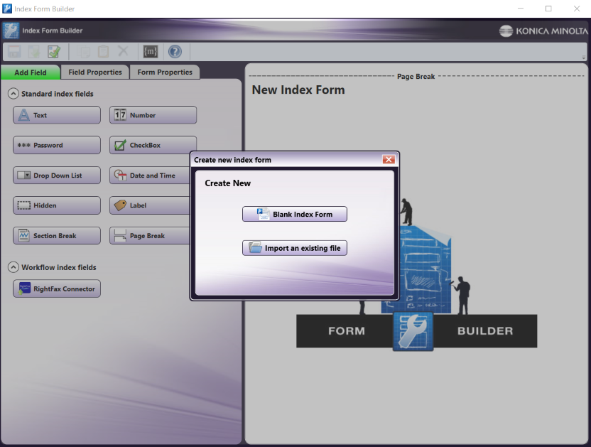 Create an Index Form
