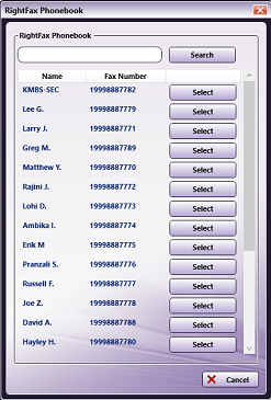 RightFax Connector Node Configuration