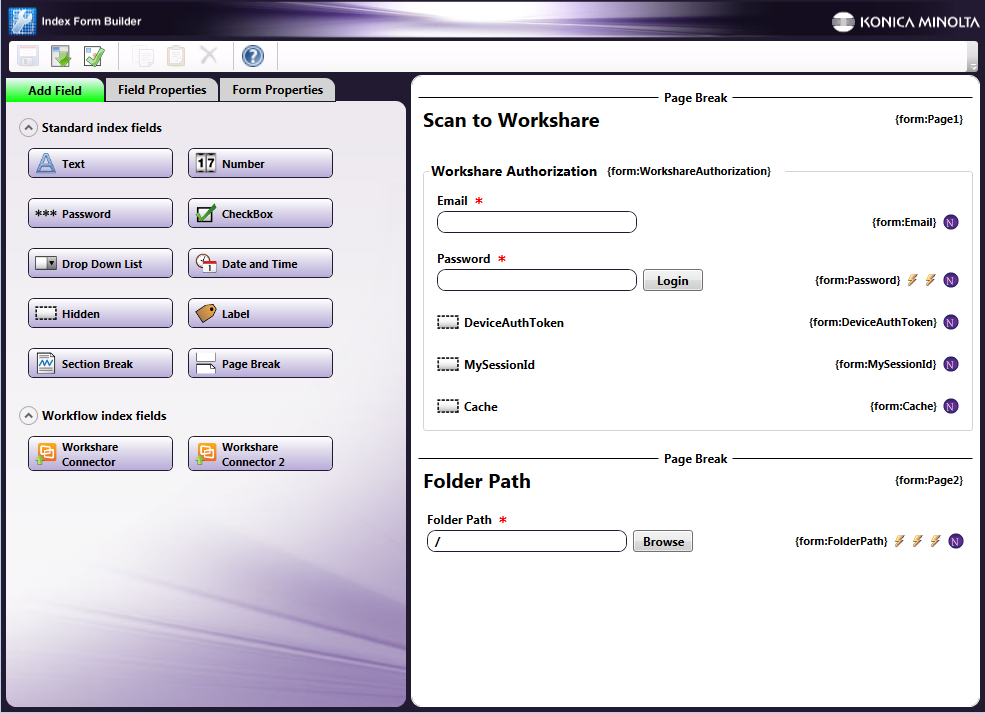 Workshare Index Form