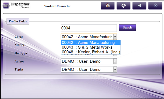 Worldox at MFP Example
