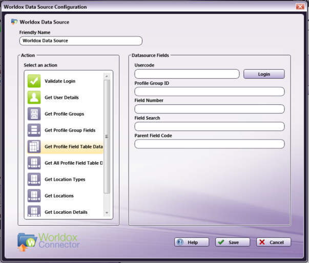 Get Profile Field Table Data