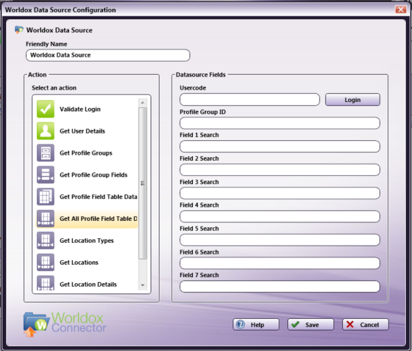 Get Profile Field Table Data