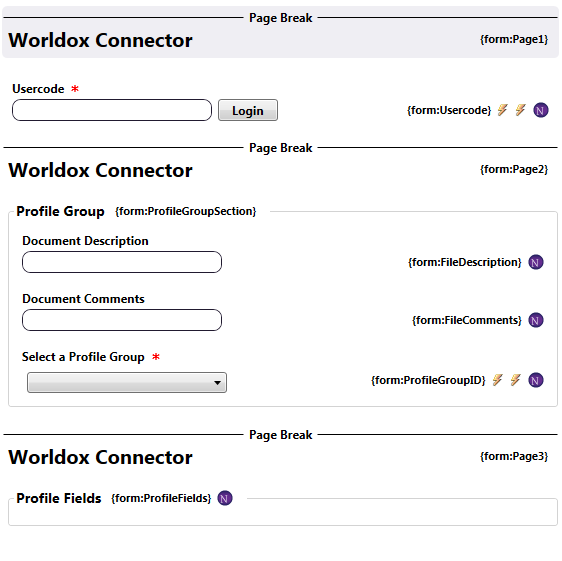 Worldox Index Form