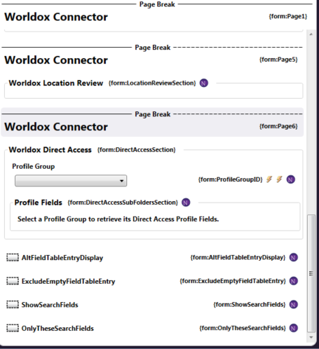 Worldox Index Form