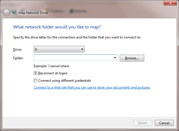 Map Network Drive