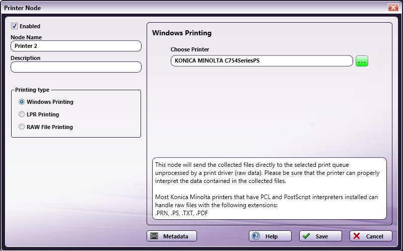 Printer Node