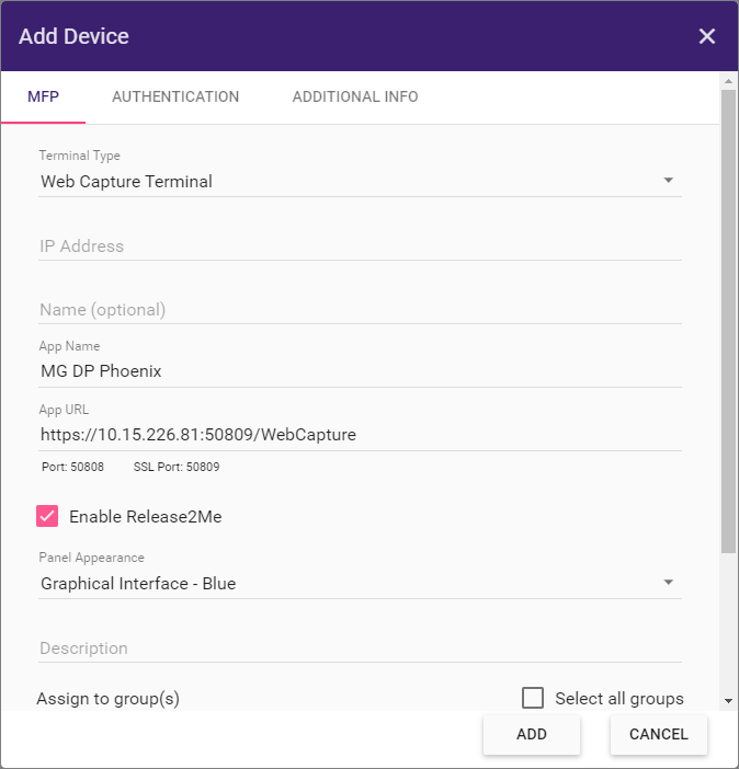 DP Web Devices