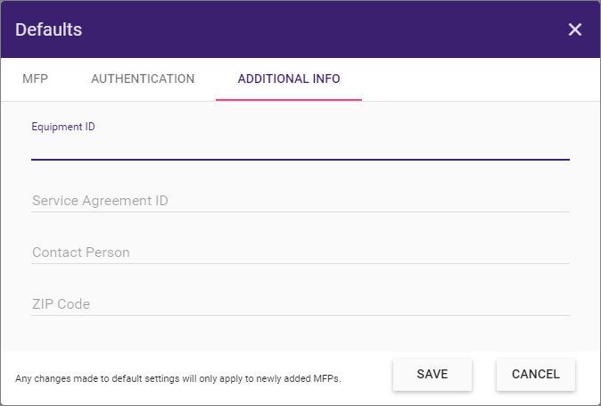 Authentication  Defaults
