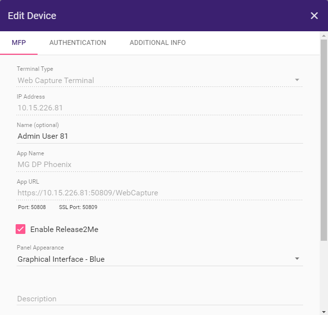 DP Web Devices