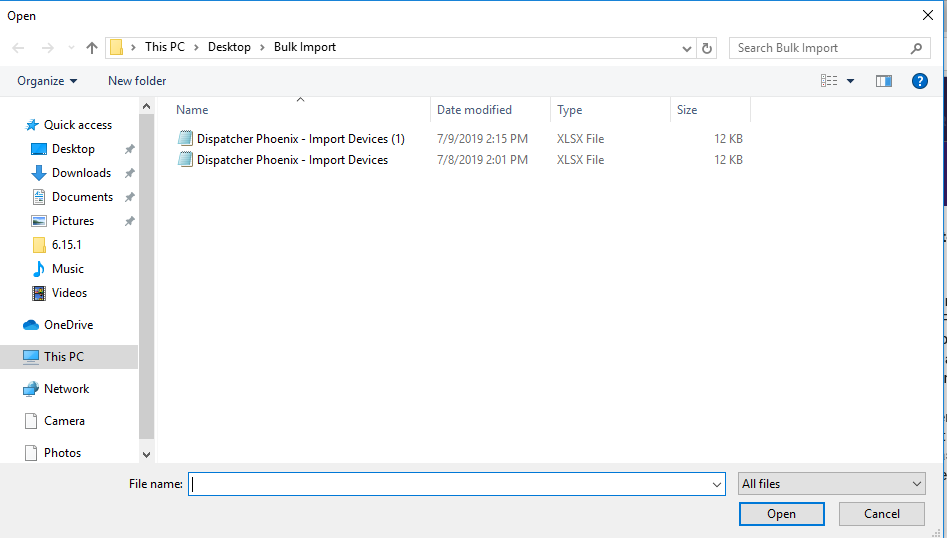 DP Web Import Devices