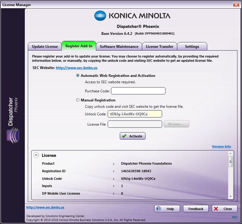 Register Add-In