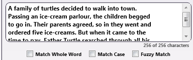 Strikeout Block of Text
