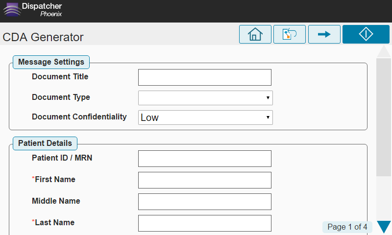 CDA Index Form