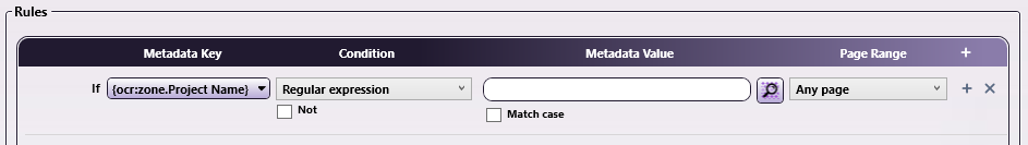 Using Pattern Matching with Regular Expression Condition