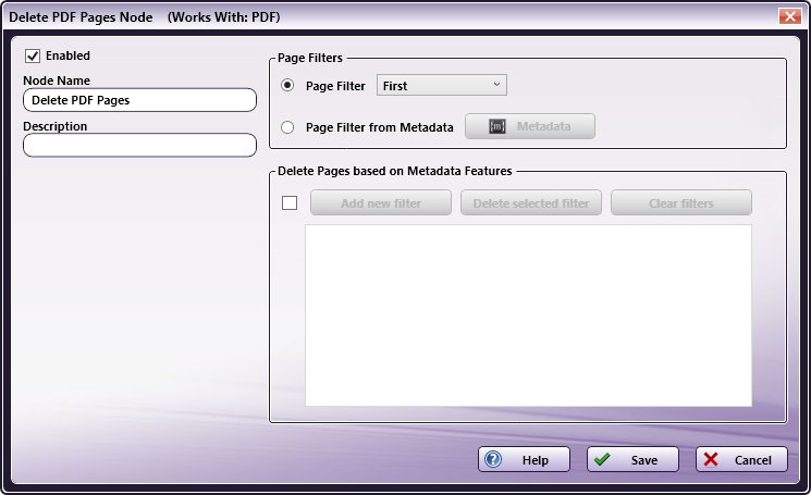 Delete PDF Pages Node