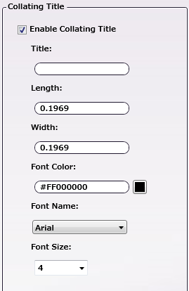 Collating Marks Node