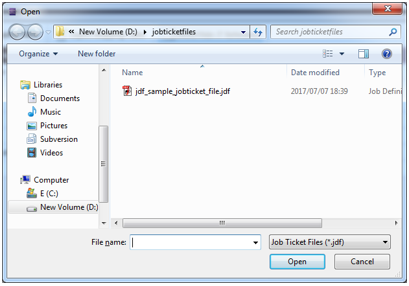 Job Ticket Parser: JDF Node