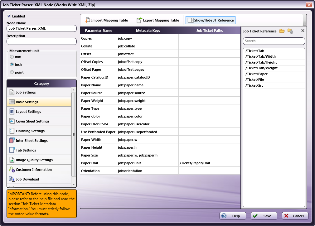 Tabs: Predefined Node