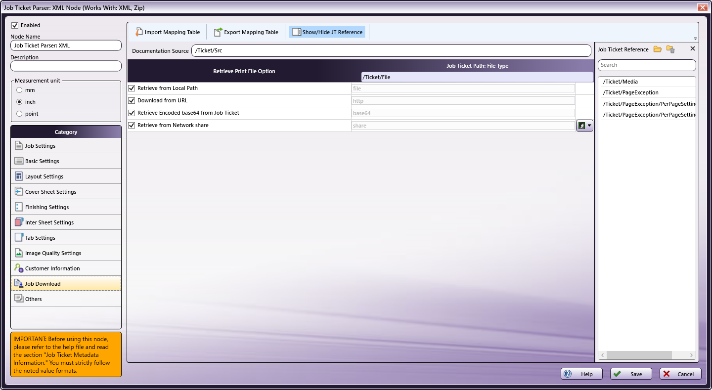 Tabs: Predefined Node