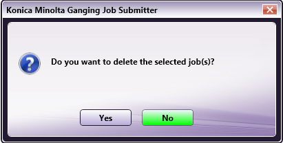 Basic Operation Procedure for the Ganging Job Submitter