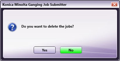 Basic Operation Procedure for the Ganging Job Submitter