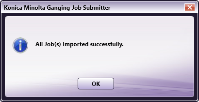 Basic Operation Procedure for the Ganging Job Submitter