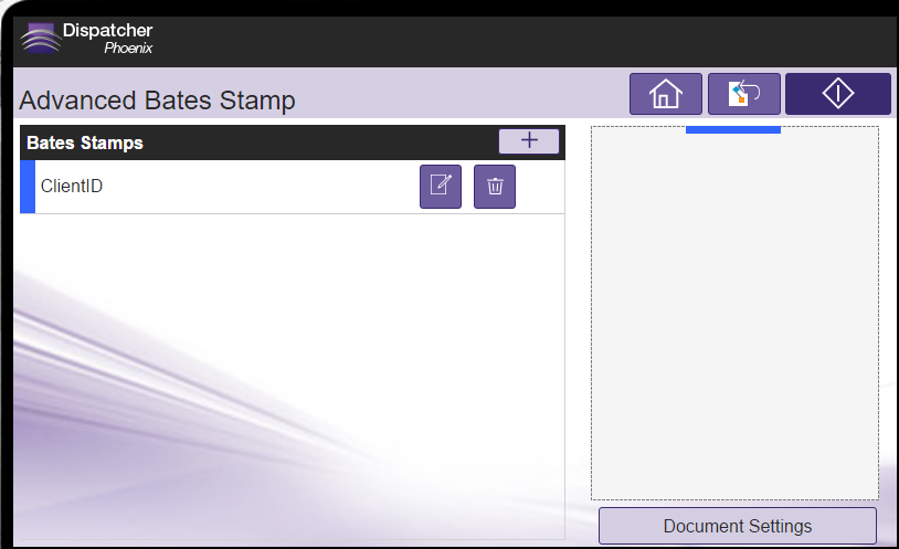 Customize Bates Stamps