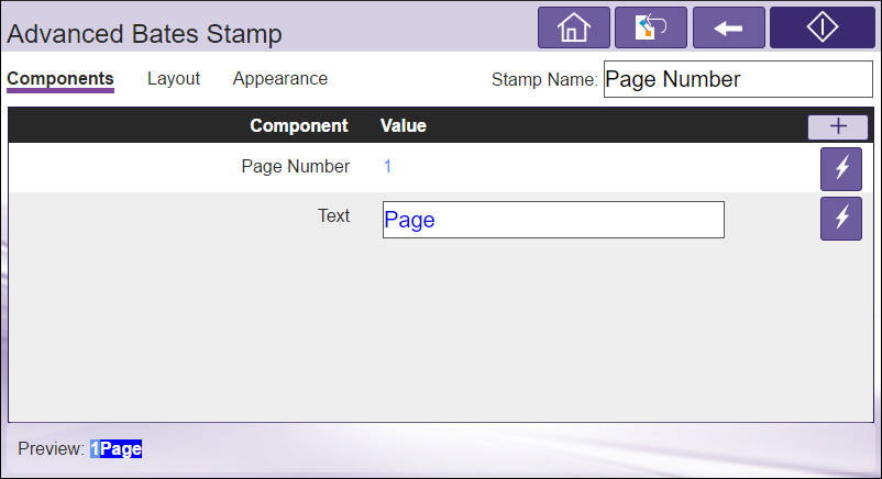 New Naming Component