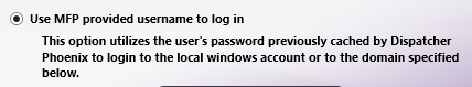Authentication Options