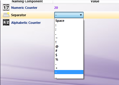 Separator example