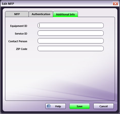 Additional Info Tab