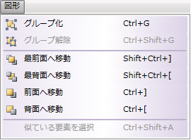 図形 メニュー
